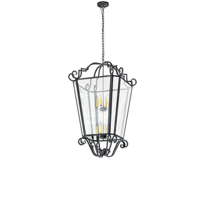 Meyda Tiffany Marin 8 Light 28" Wide Taper Candle Pendant