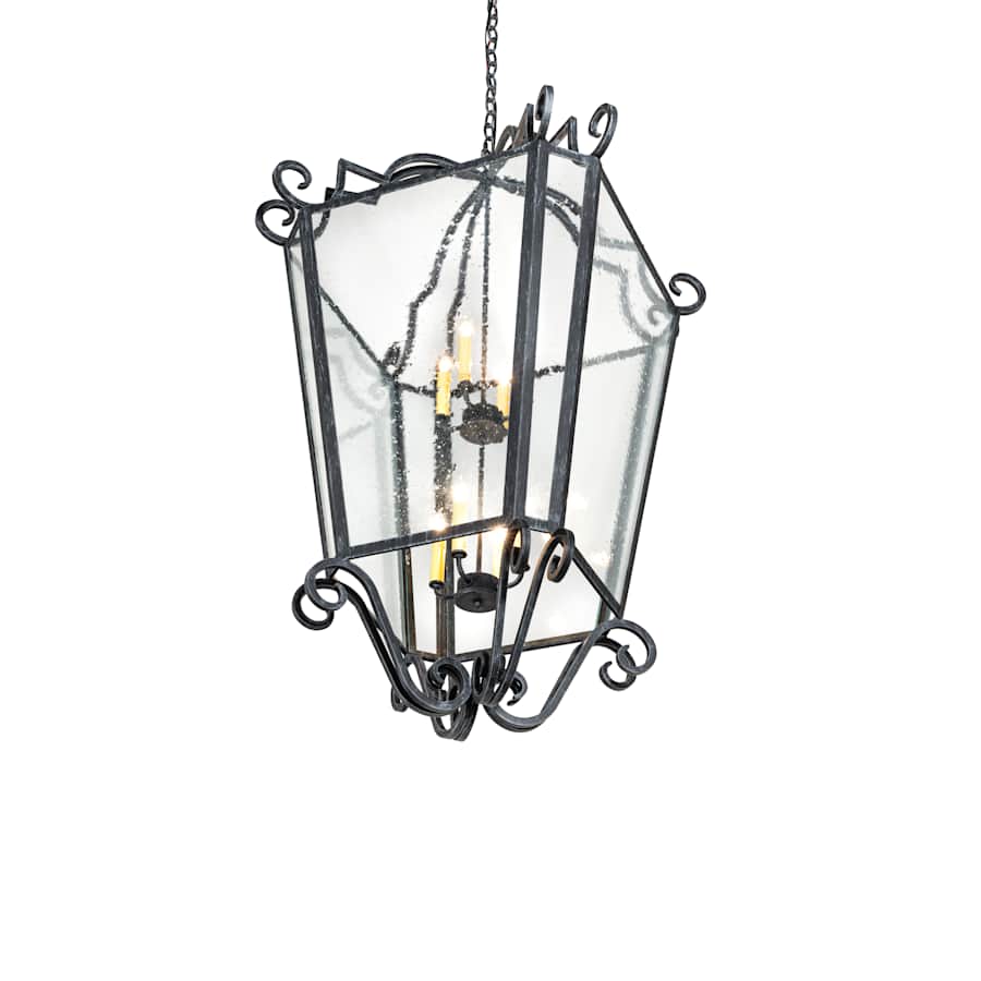 Meyda Tiffany Marin 8 Light 28" Wide Taper Candle Pendant