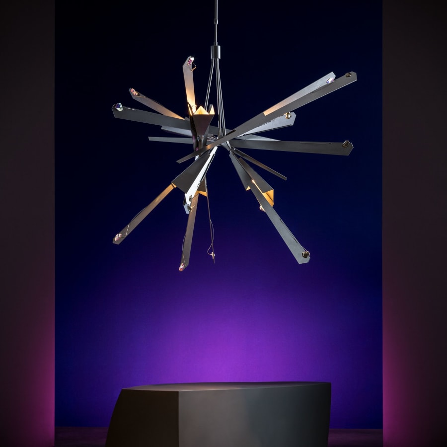 Synchronicity Nova 6 Light 47-3/16" Wide Abstract Chandelier with Swarovski Crystals