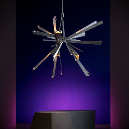 Synchronicity Nova 6 Light 47-3/16" Wide Abstract Chandelier with Swarovski Crystals