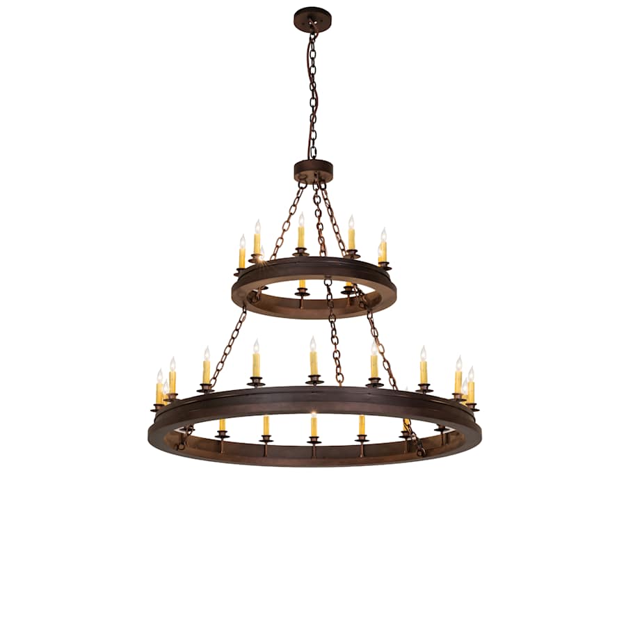 Meyda Tiffany Sullivan Ranch 27 Light 48" Wide Taper Candle Style Chandelier
