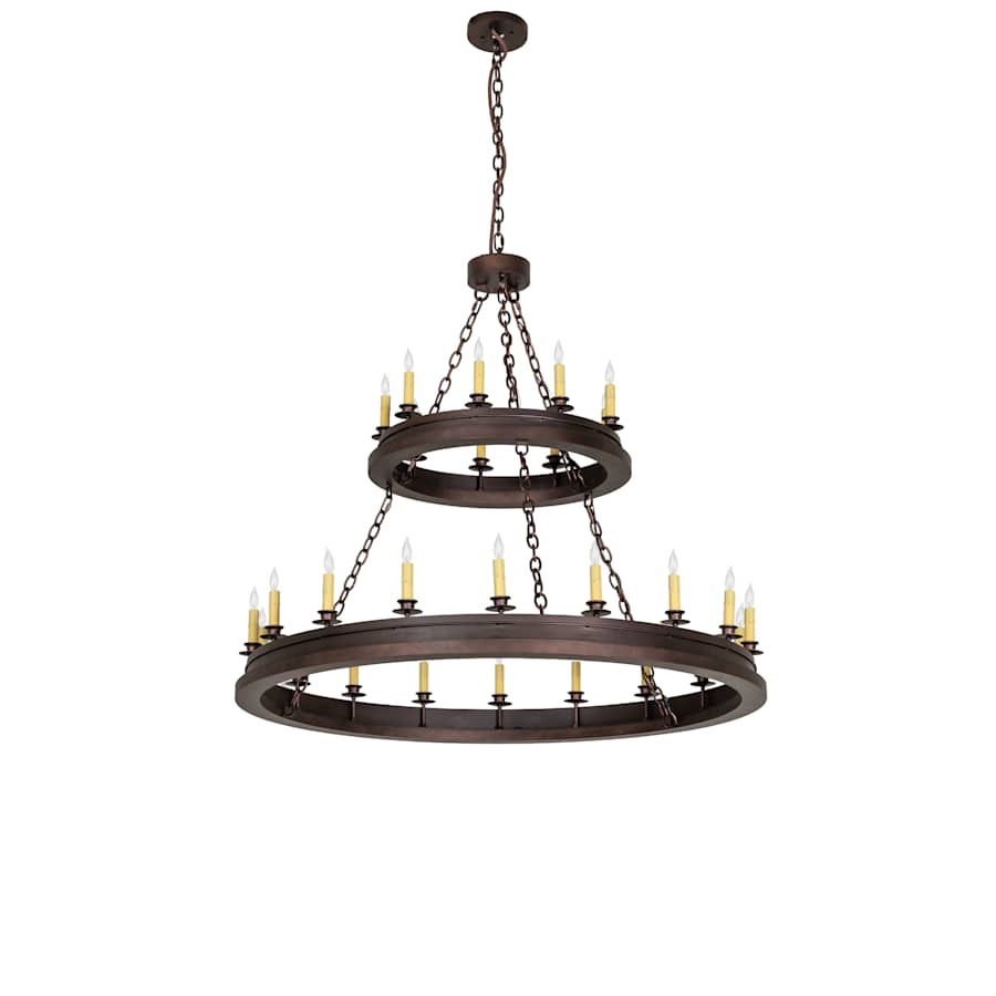 Meyda Tiffany Sullivan Ranch 27 Light 48" Wide Taper Candle Style Chandelier