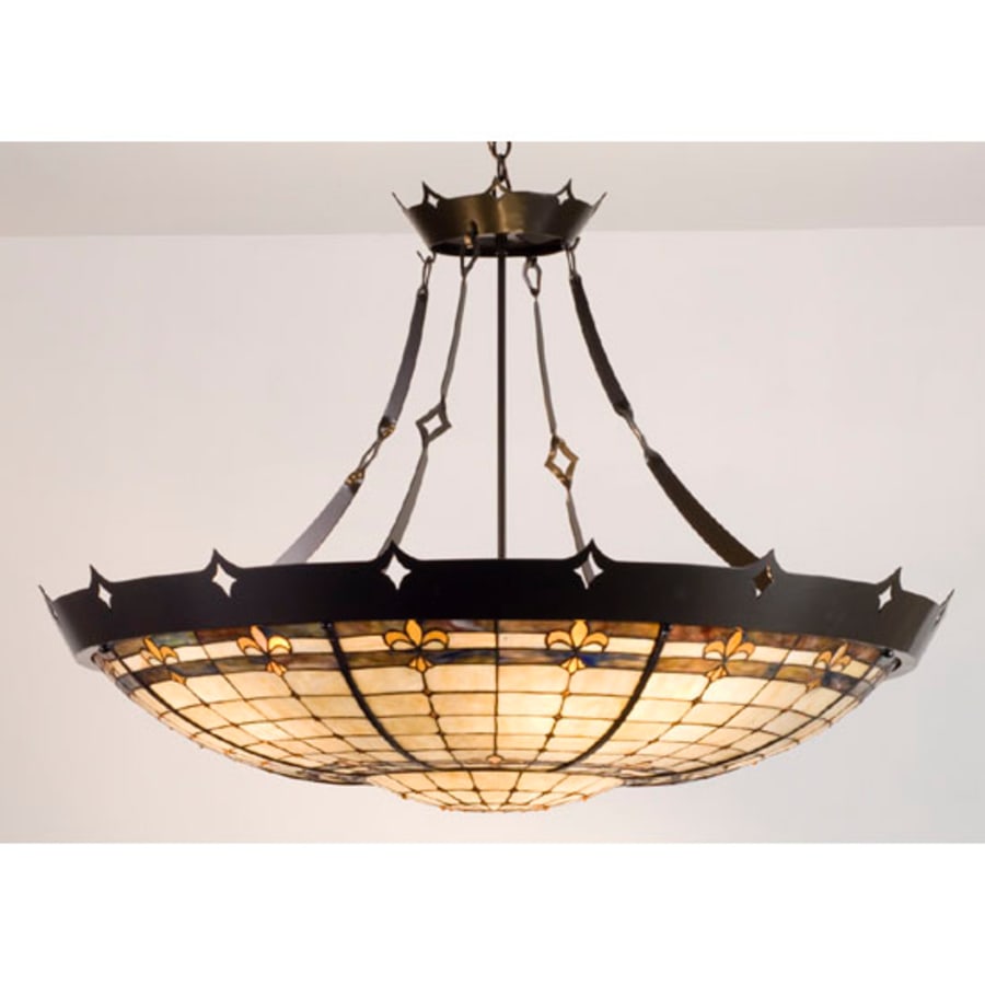 Meyda Tiffany 4 Light 28" Wide Pendant with Handmade Shade
