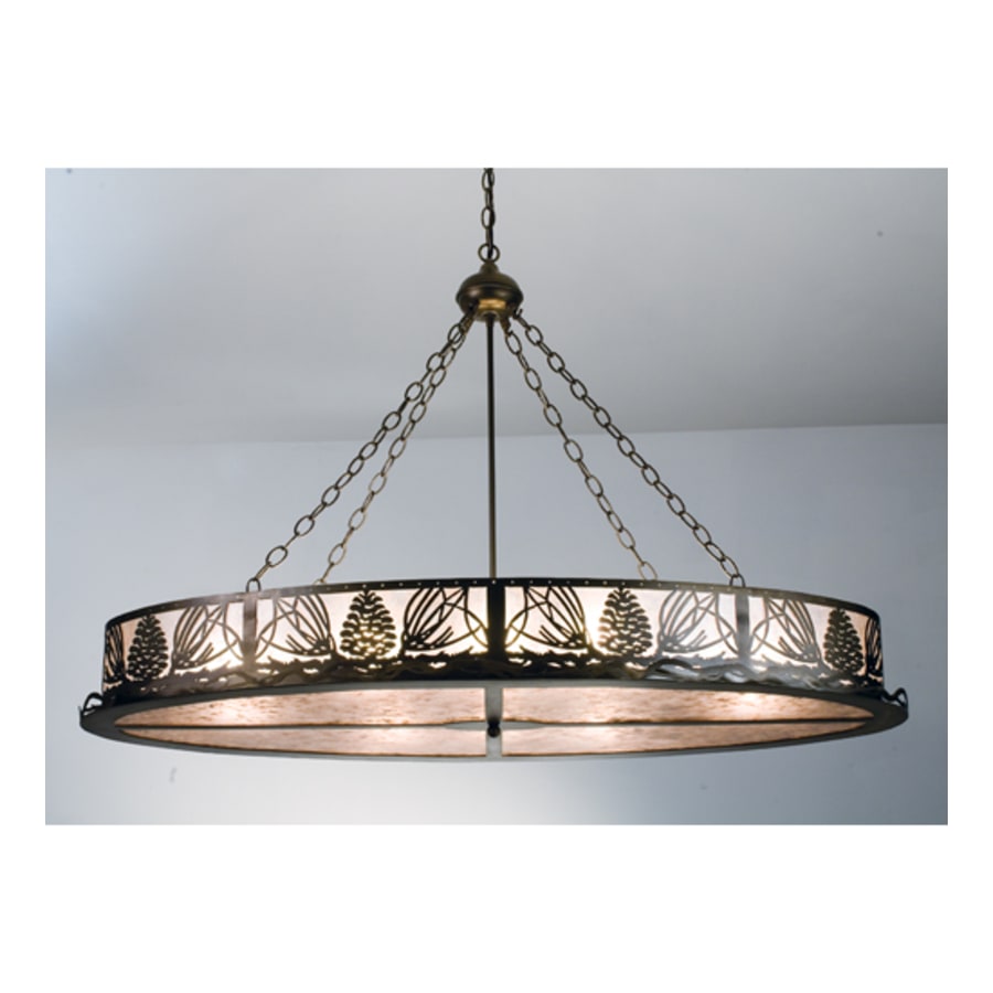 Meyda Tiffany 8 Light 48" Wide Pendant with Handmade Shade