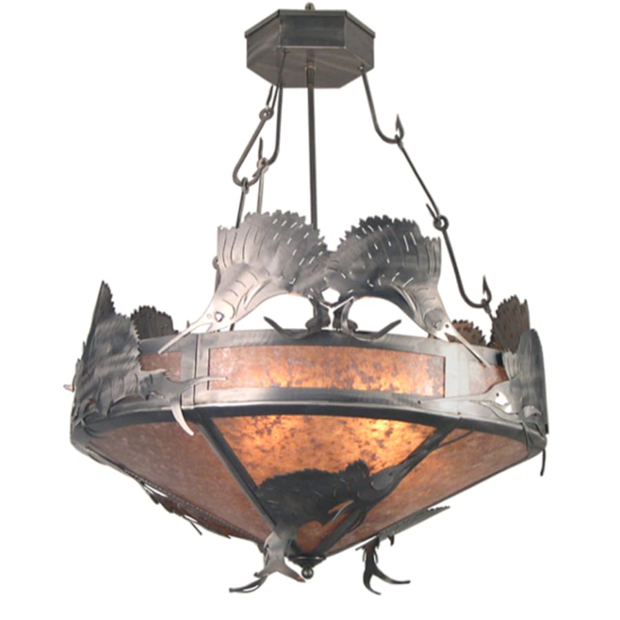 Meyda Tiffany 4 Light 36" Wide Pendant with Handmade Shade