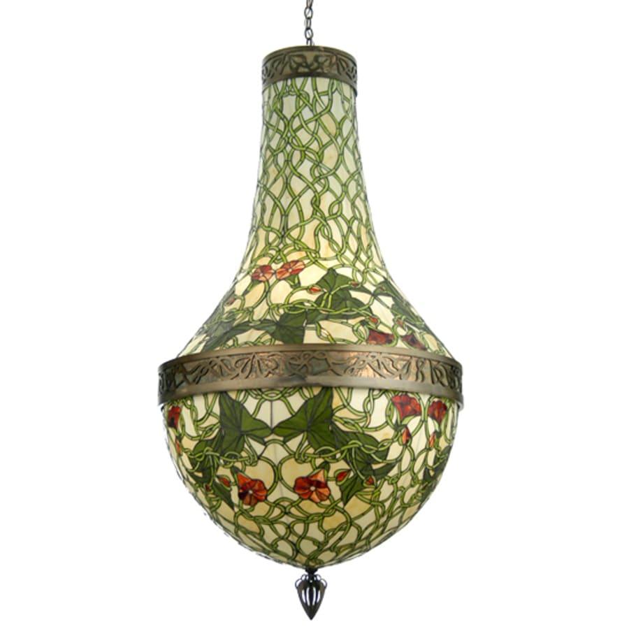 Meyda Tiffany 6 Light 35" Wide Pendant with Handmade Shade