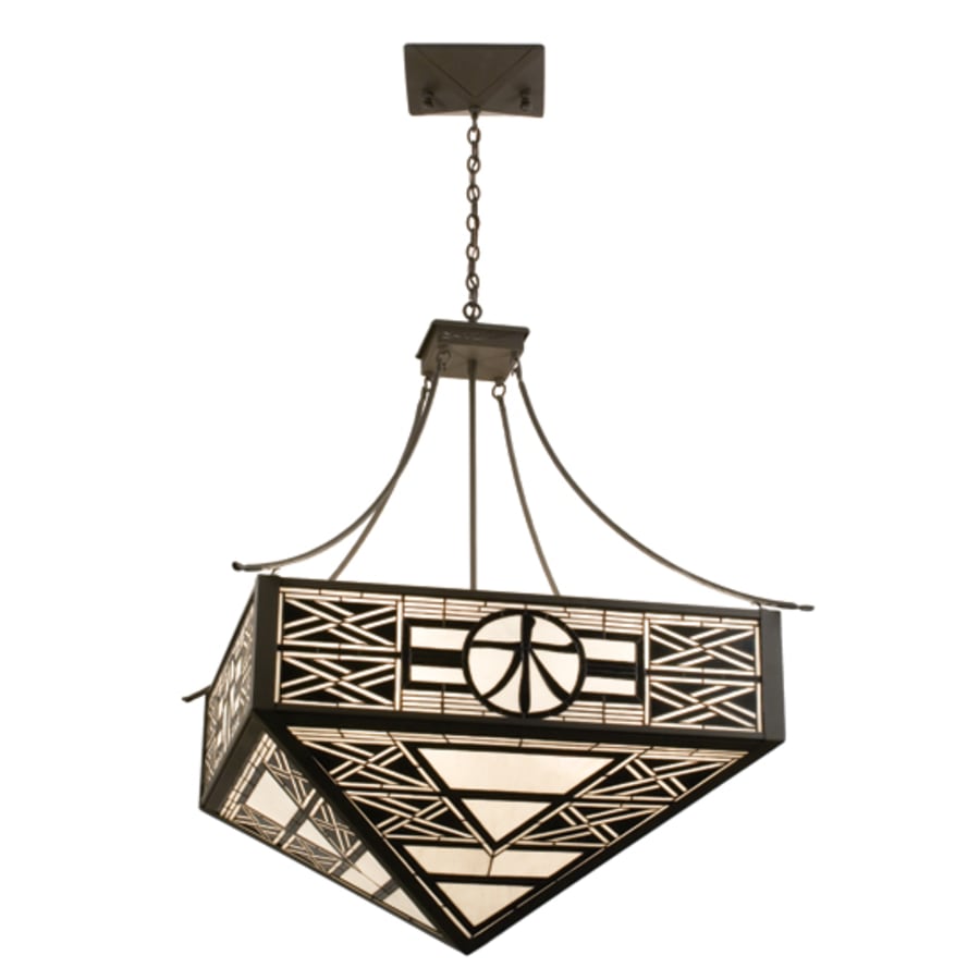 Meyda Tiffany 4 Light 41" Wide Pendant with Handmade Shade