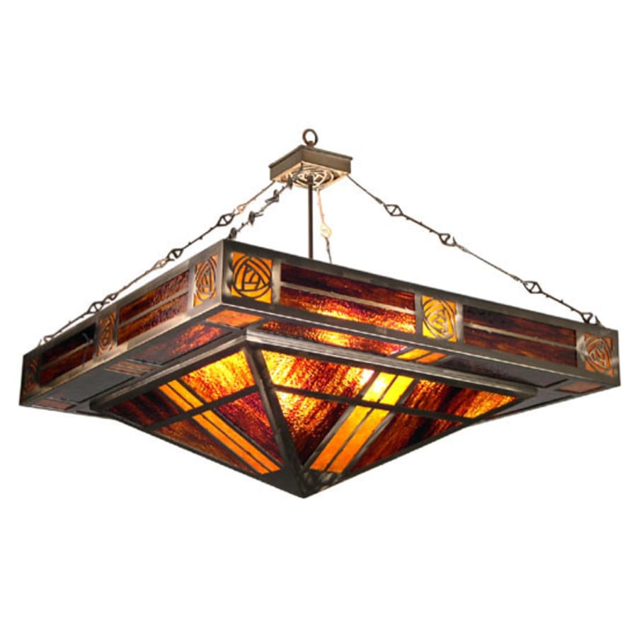 Meyda Tiffany 8 Light 51" Wide Pendant with Handmade Shade