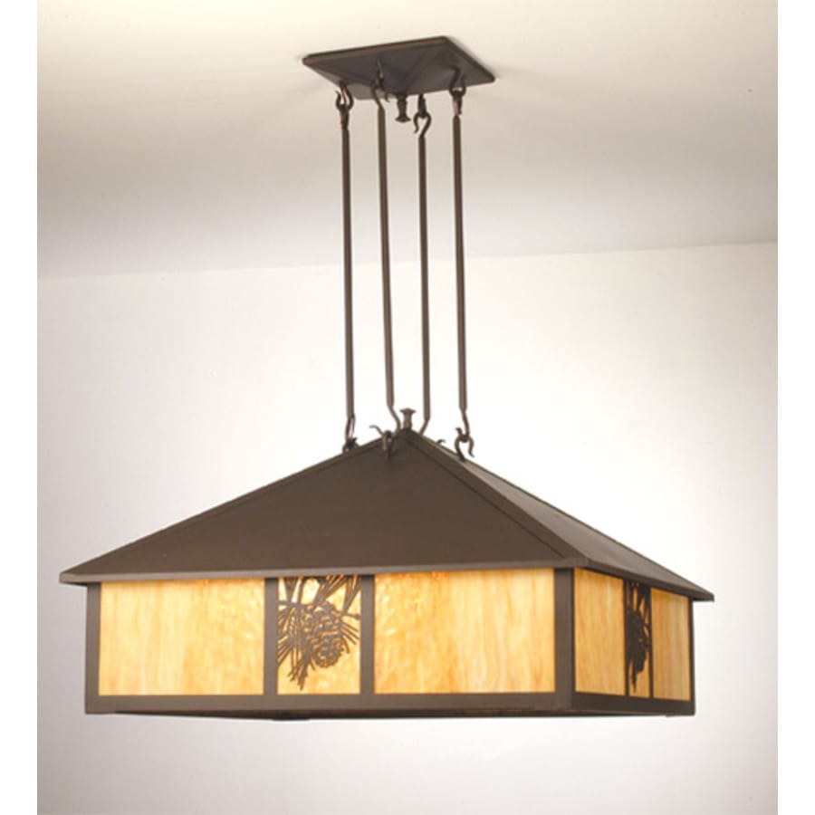 Meyda Tiffany 5 Light 53-1/2" Wide Pendant with Handmade Shade