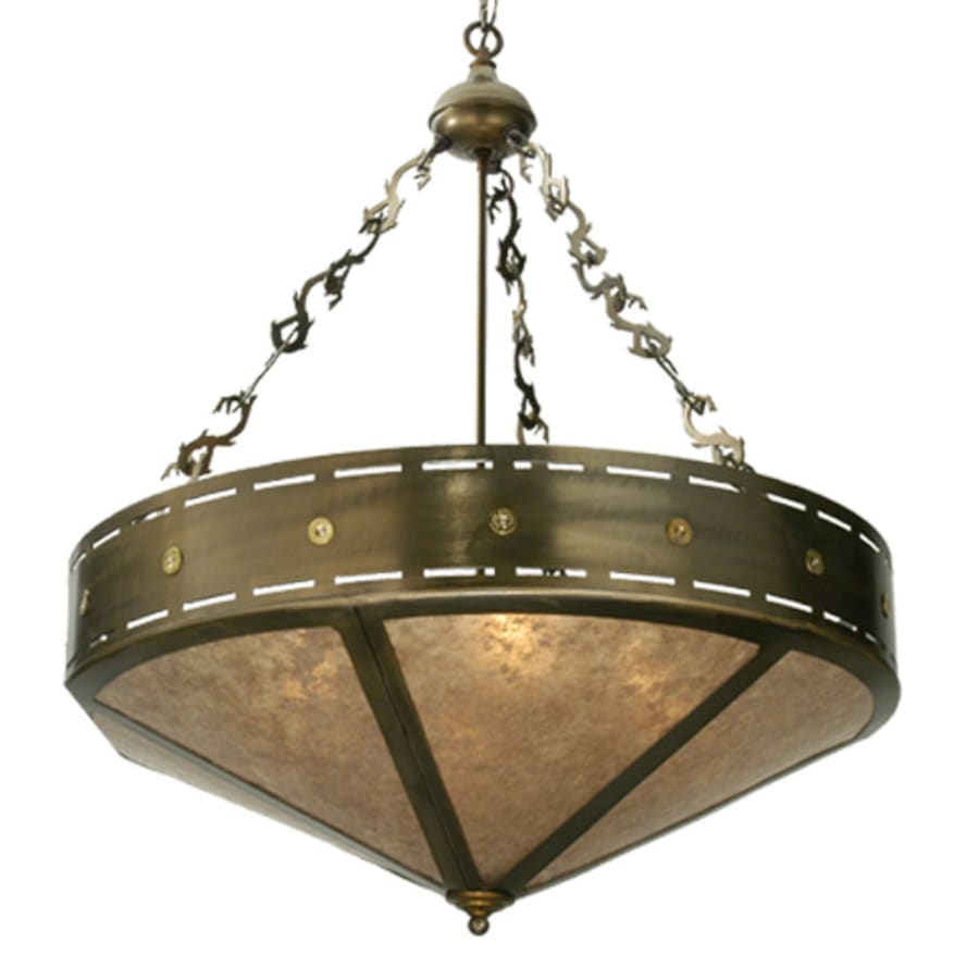 Meyda Tiffany 4 Light 30" Wide Pendant with Handmade Shade