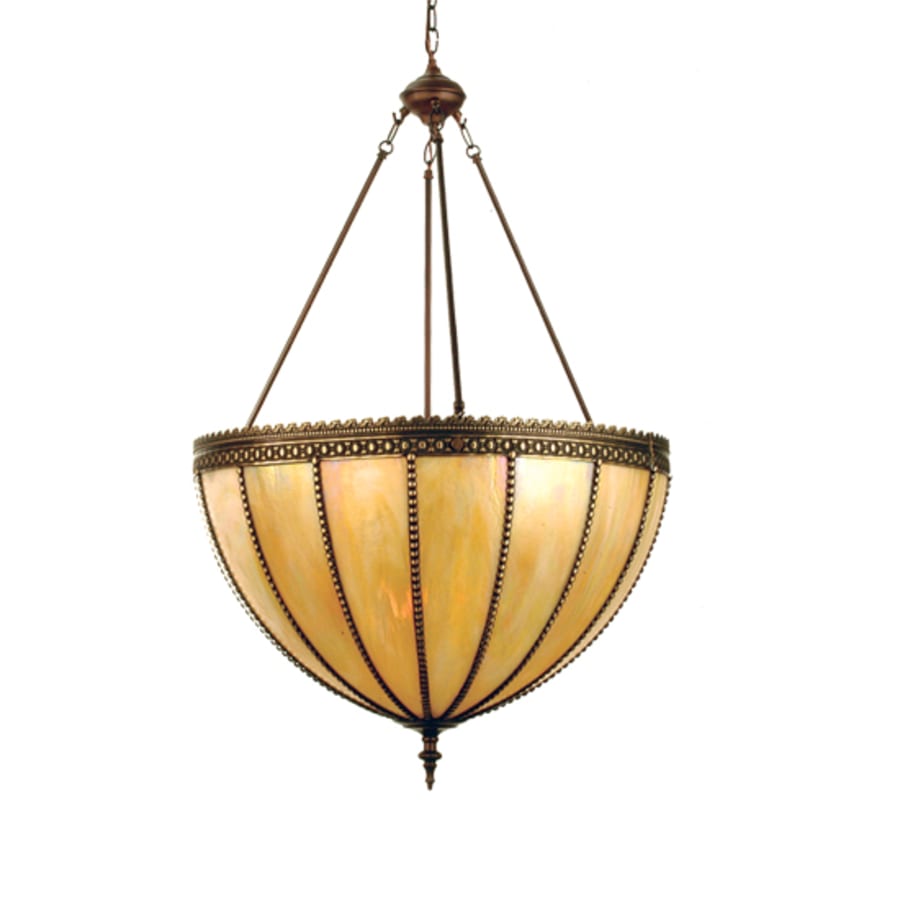 Meyda Tiffany 3 Light 25-1/4" Wide Pendant with Handmade Shade