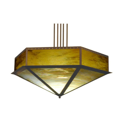 Meyda Tiffany Single Light 51" Wide Pendant with Handmade Shade