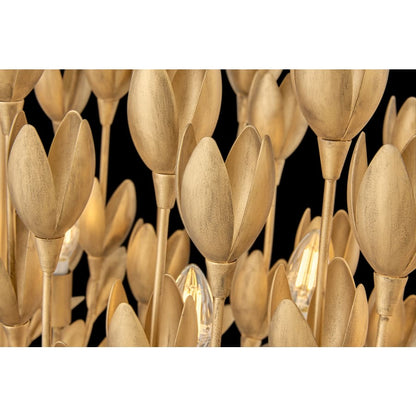 Hinkley Lighting Flora 10 Light 60" Wide Lisa McDennon Candle Style Chandelier with Handmade Blooms