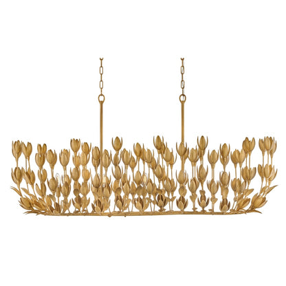 Hinkley Lighting Flora 10 Light 60" Wide Lisa McDennon Candle Style Chandelier with Handmade Blooms