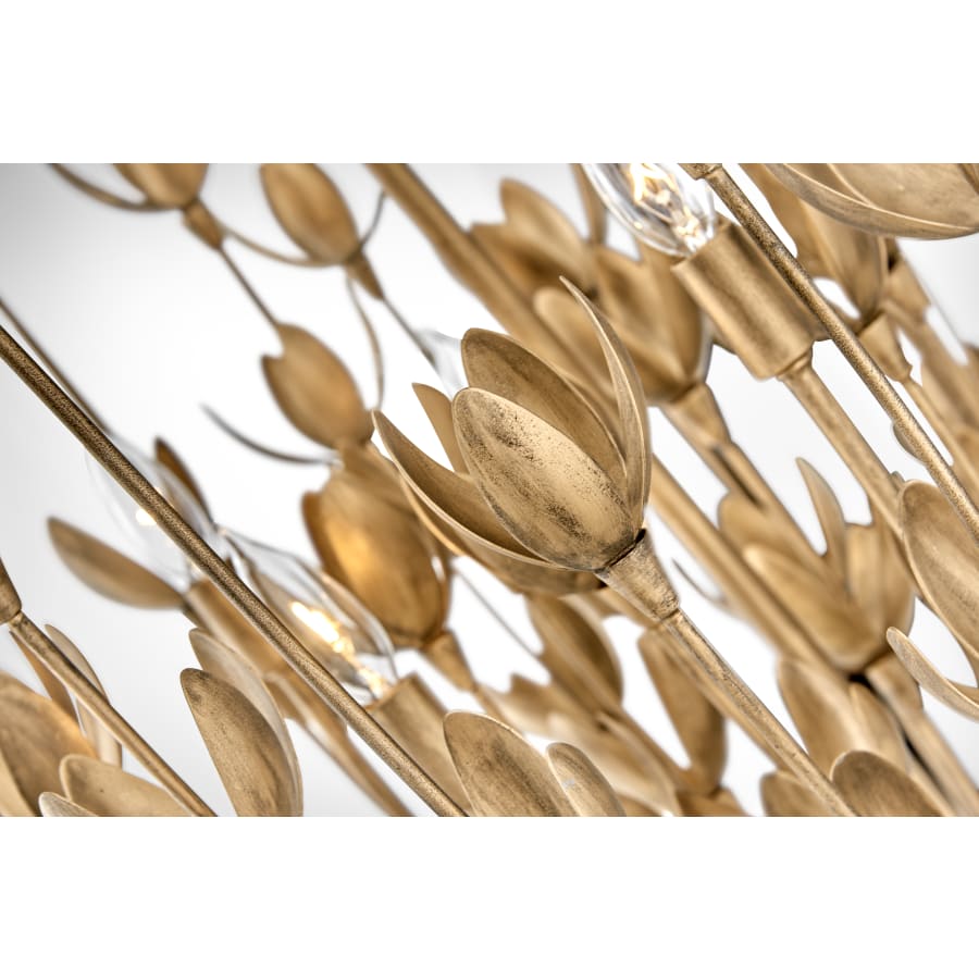 Hinkley Lighting Flora 6 Light 26" Wide Lisa McDennon Taper Candle Chandelier with Handmade Blooms