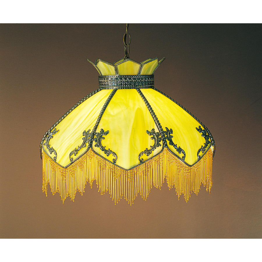Meyda Tiffany Single Light 21" Wide Pendant with Handmade Shade