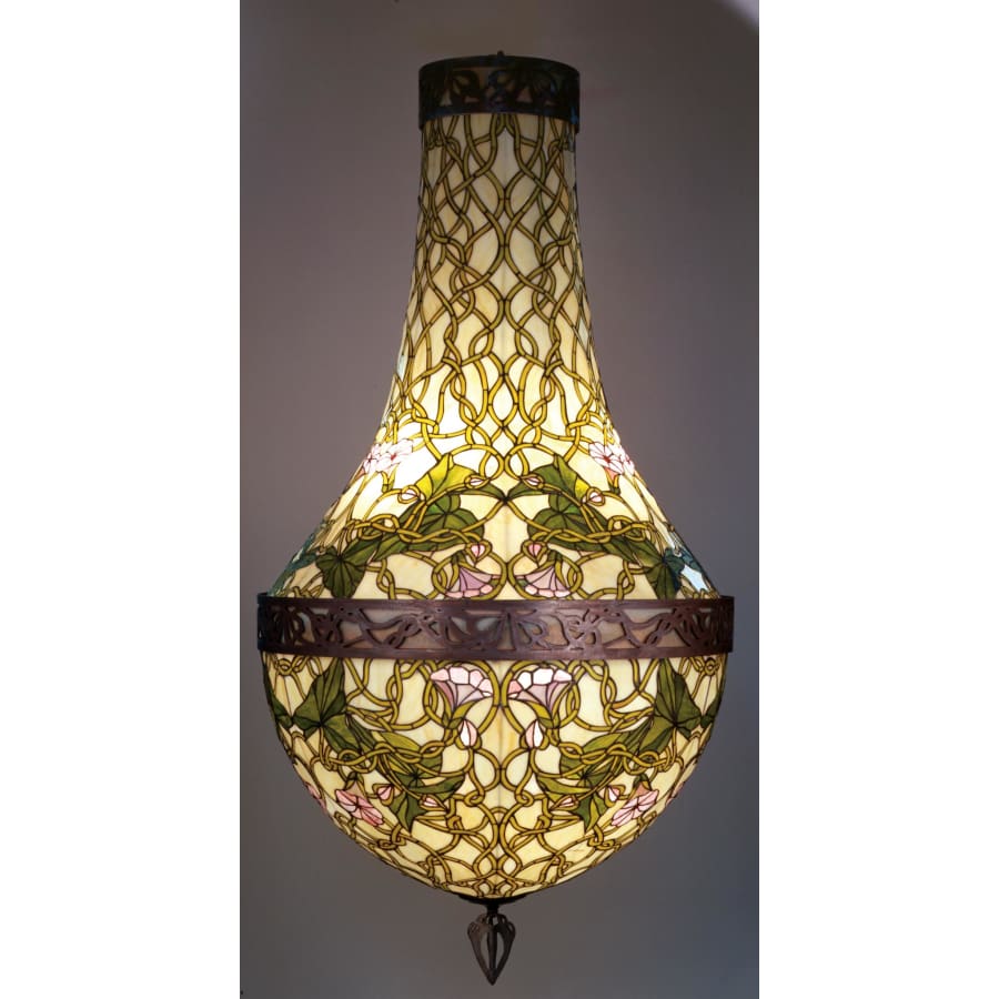 Meyda Tiffany 6 Light 35" Wide Pendant with Handmade Shade