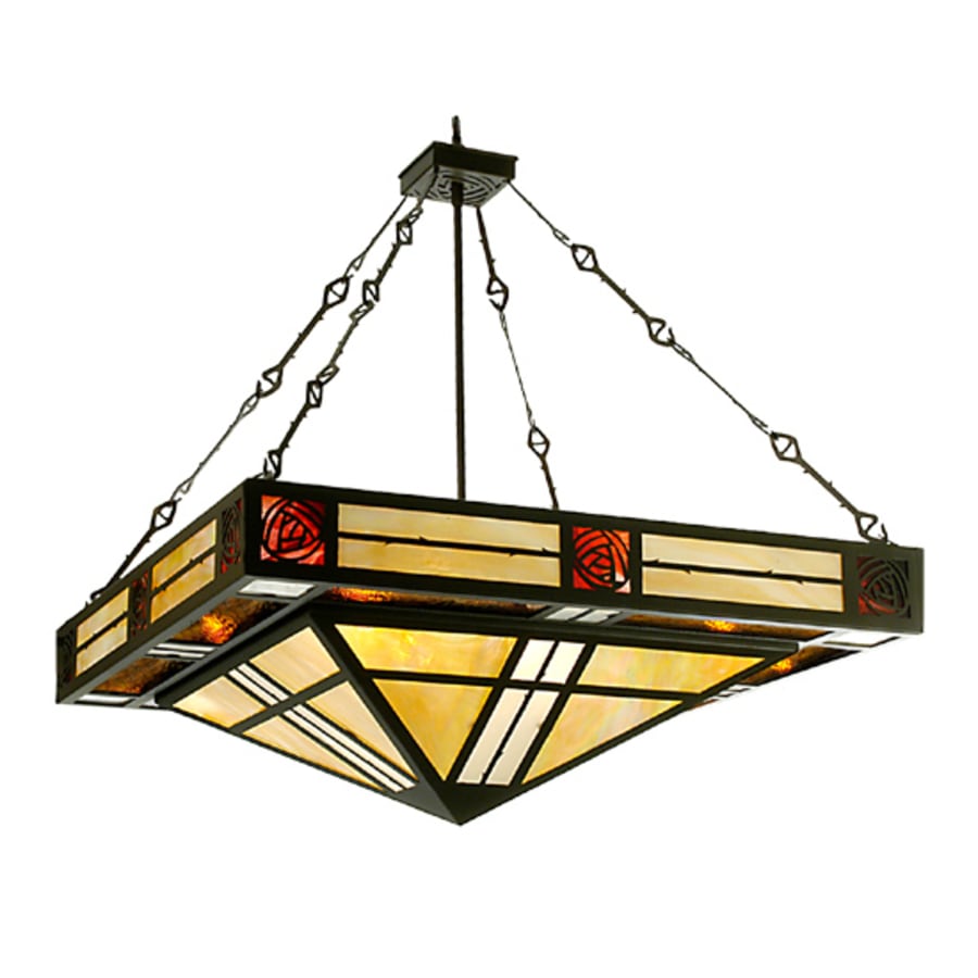 Meyda Tiffany 8 Light 51-1/2" Wide Pendant with Handmade Shade