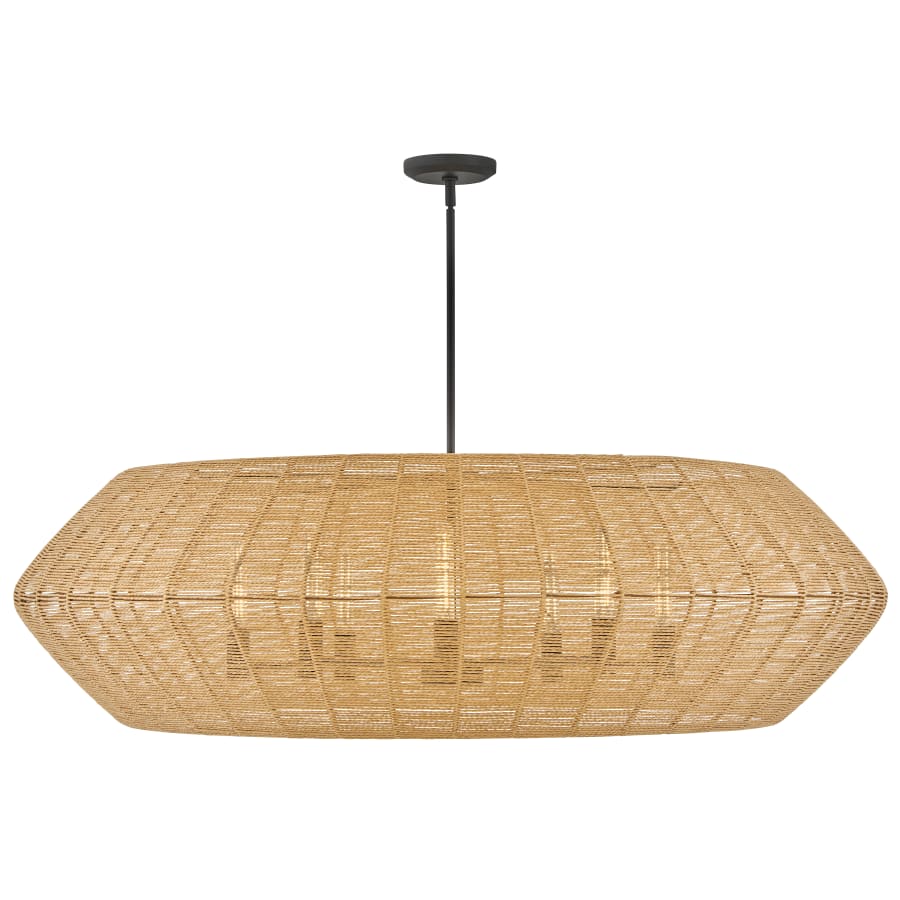 Hinkley Lighting Luca 8 Light 60" Wide Lisa McDennon Drum Chandelier with Woven Shade