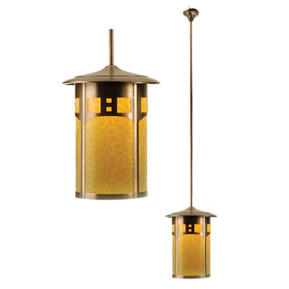Meyda Tiffany Single Light 16" Wide Pendant with Handmade Shade