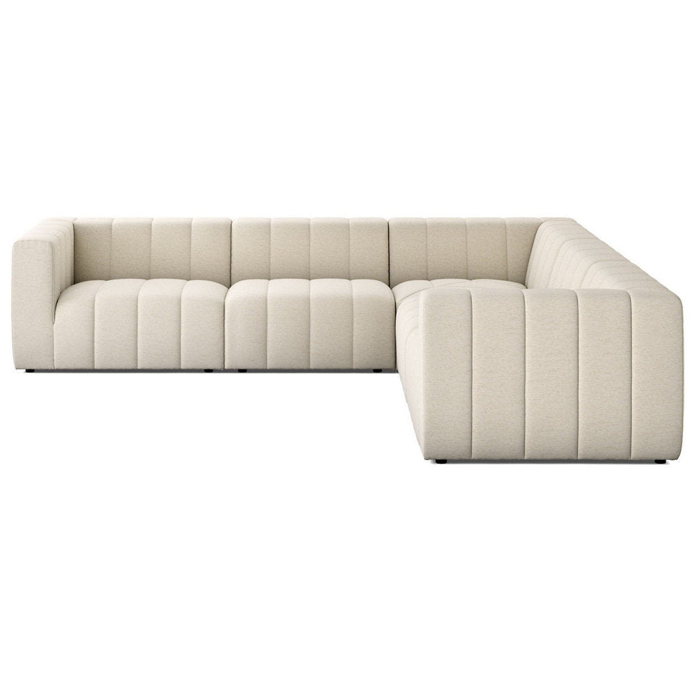 Langham Channeled 5 Piece Sectional Sofa