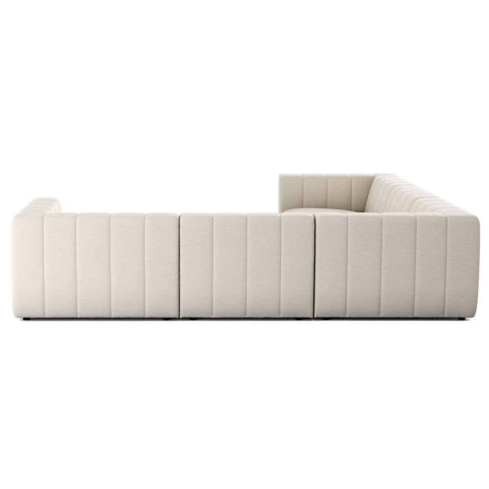 Langham Channeled 5 Piece Sectional Sofa