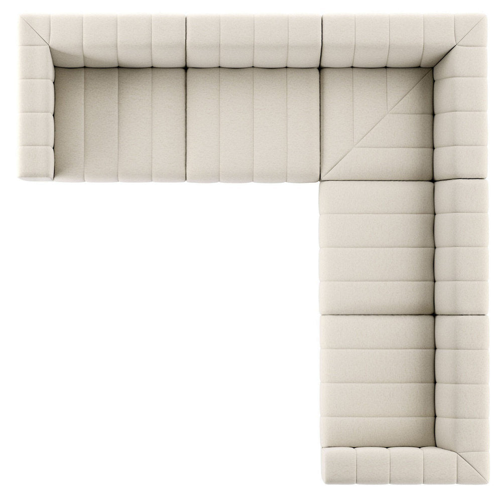 Langham Channeled 5 Piece Sectional Sofa