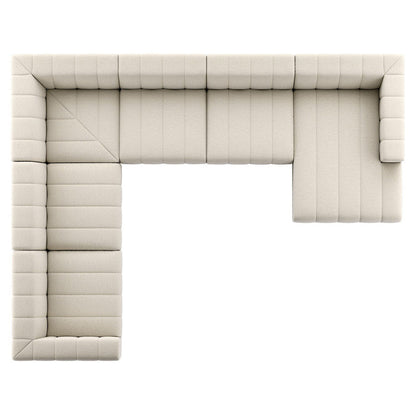 Langham Channeled 6 Piece Sectional Sofa