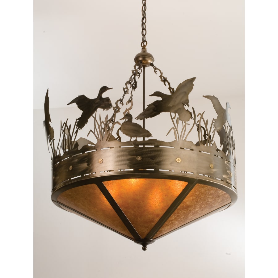 Meyda Tiffany 36" Wide Pendant with Handmade Shade