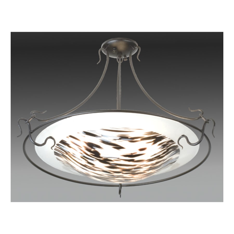 Meyda Tiffany 3 Light 28" Wide Pendant with Handmade Shade
