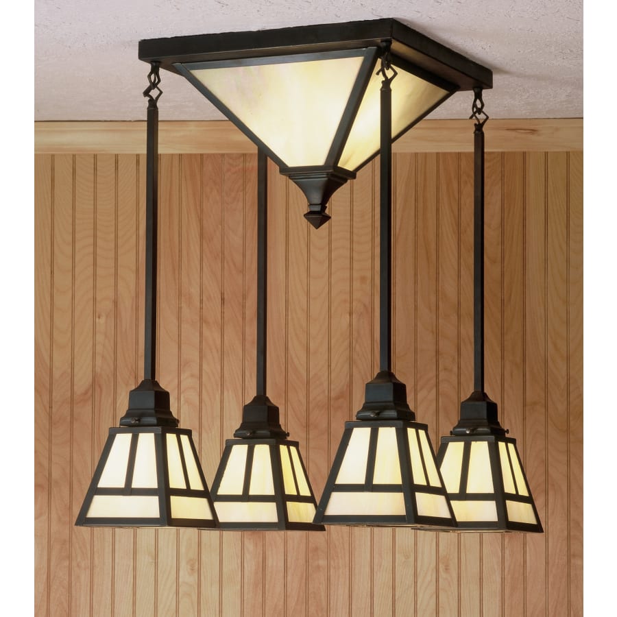 Meyda Tiffany 6 Light 21" Wide Multi Light Pendant with Handmade Shade