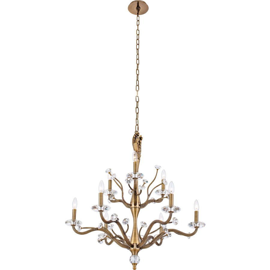 Kalco Venus 6 Light 26" Wide Crystal Candle Style Chandelier