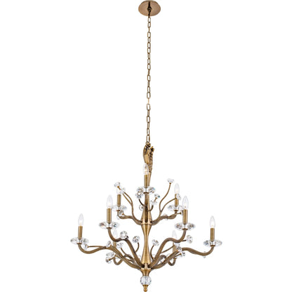 Kalco Venus 6 Light 26" Wide Crystal Candle Style Chandelier