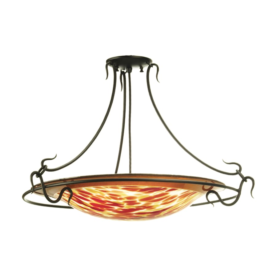 Meyda Tiffany 3 Light 30" Wide Pendant with Handmade Shade