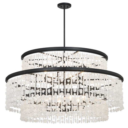 Minka Lavery Shimmering Elegance 12 Light 48" Wide Crystal Drum Chandelier