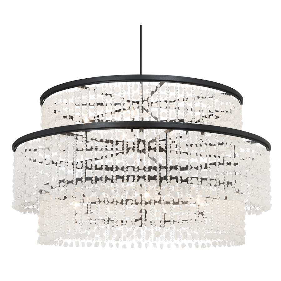 Minka Lavery Shimmering Elegance 14 Light 60" Wide Crystal Drum Chandelier - Bulbs Included