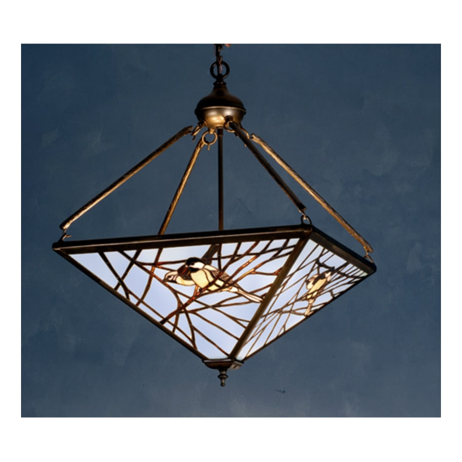 Meyda Tiffany 4 Light 29" Wide Pendant with Handmade Shade
