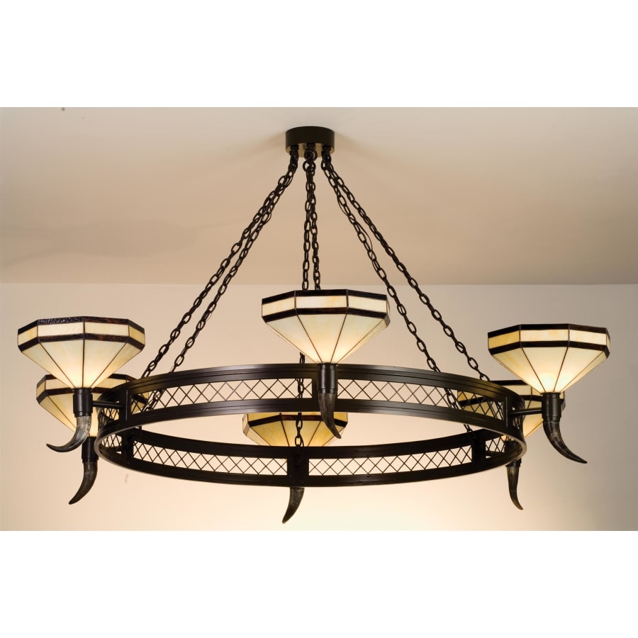 Meyda Tiffany Six Light Up Lighting Chandelier