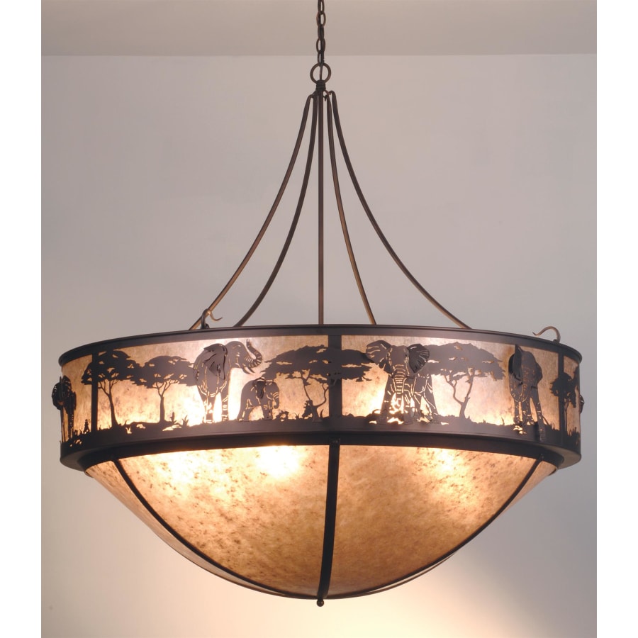Meyda Tiffany 12 Light 54" Wide Pendant with Handmade Shade