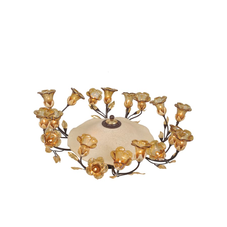 Meyda Tiffany Twenty Light Down Lighting Chandelier from the Celestial Bouquet Collection