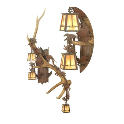 Meyda Tiffany Three Light Up / Down Lighting Right Facing Wall Sconce from the Elk collection