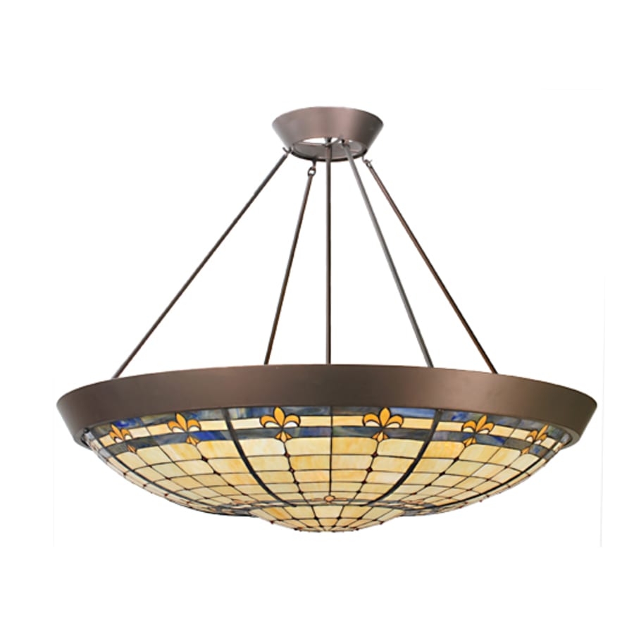 Meyda Tiffany 10 Light 52" Wide Mini Pendant with Handmade Shade