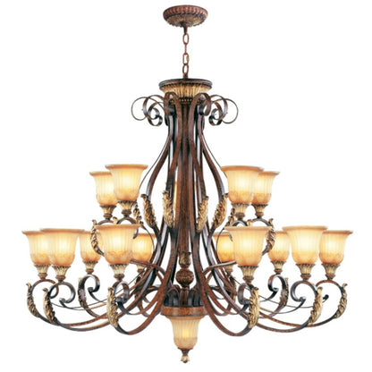 Livex Lighting Villa Verona 15 Light 2 Tier Chandelier