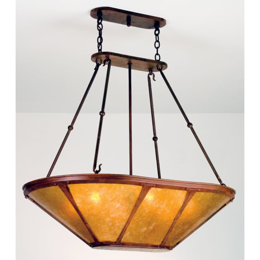 Meyda Tiffany 6 Light Pendant with Handmade Shade