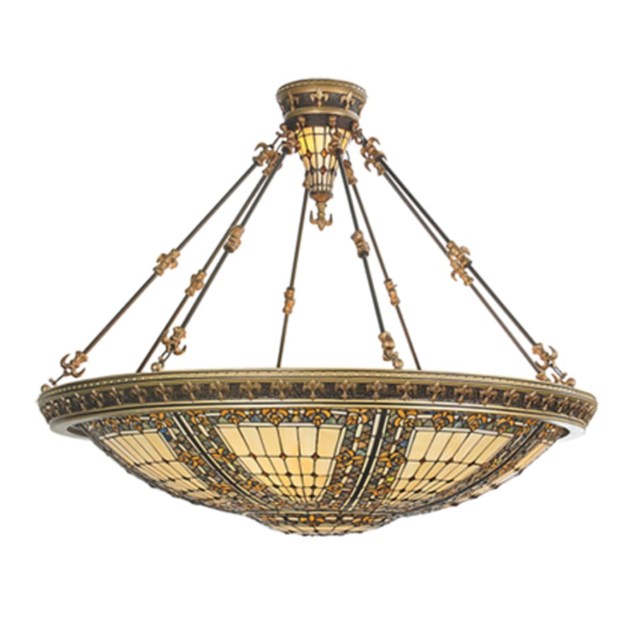 Meyda Tiffany 10 Light 45" Wide Pendant with Handmade Shade
