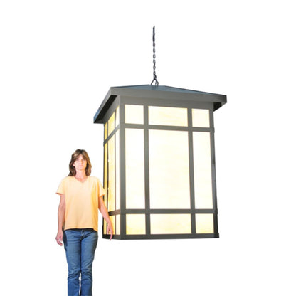 Meyda Tiffany Eight Light Down Lighting Outdoor Pendant