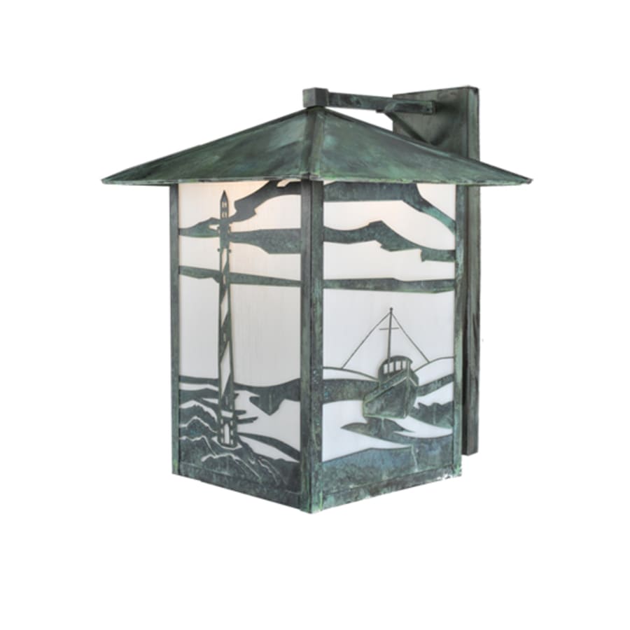 Meyda Tiffany Single Light Down Lighting Outdoor Wall Sconce from the Trawler Collection