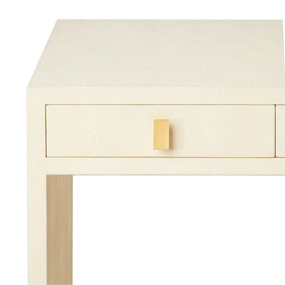 Shagreen Vanity Table and Stool Set