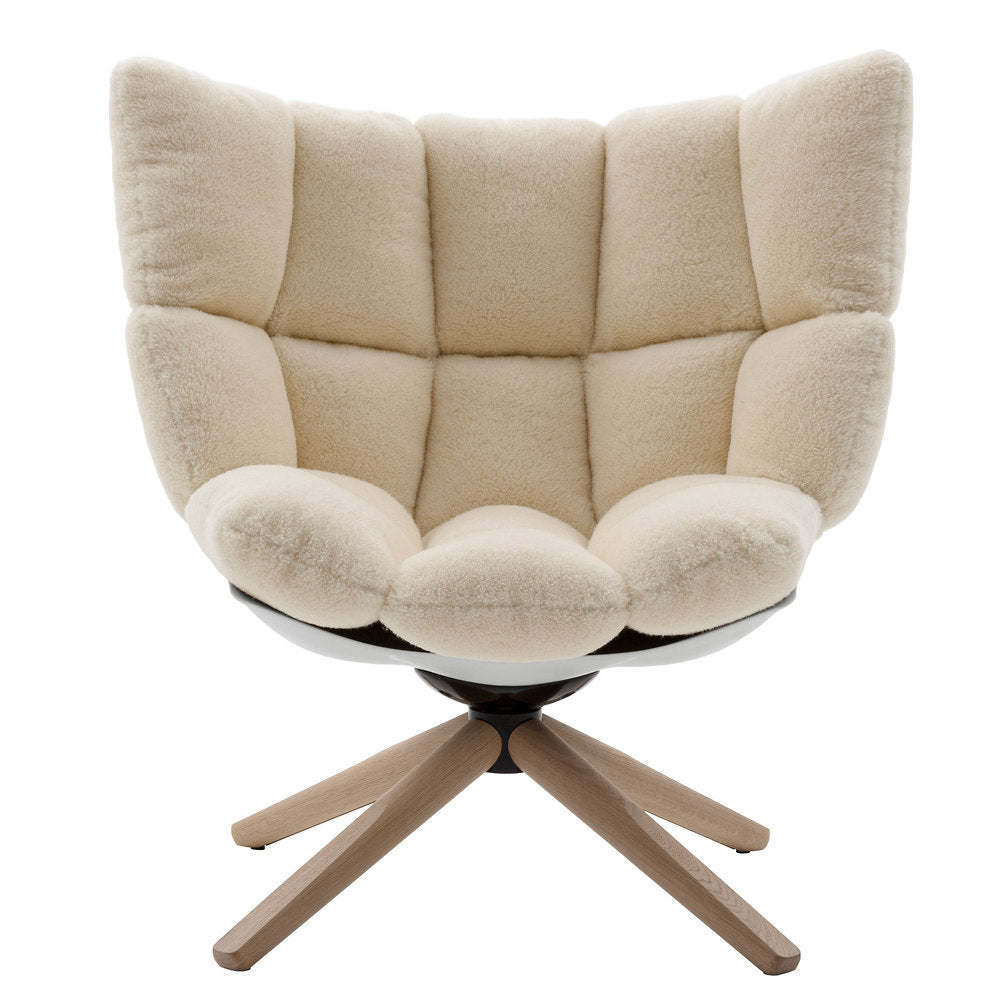 Husk Swivel Armchair