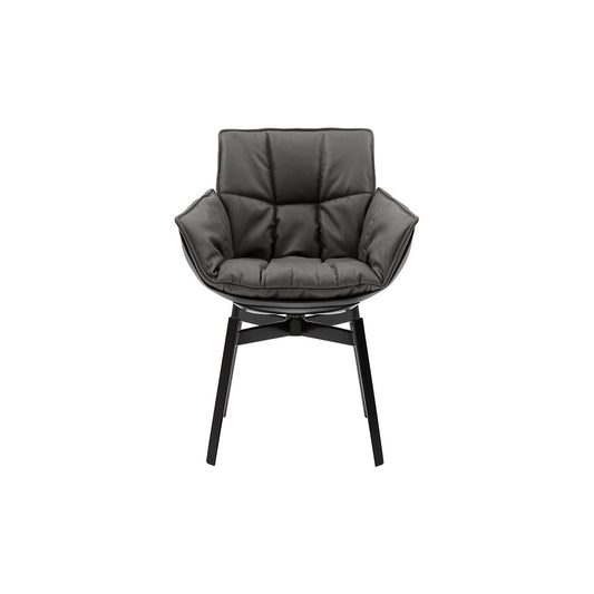 Husk Armchair with Painted Base